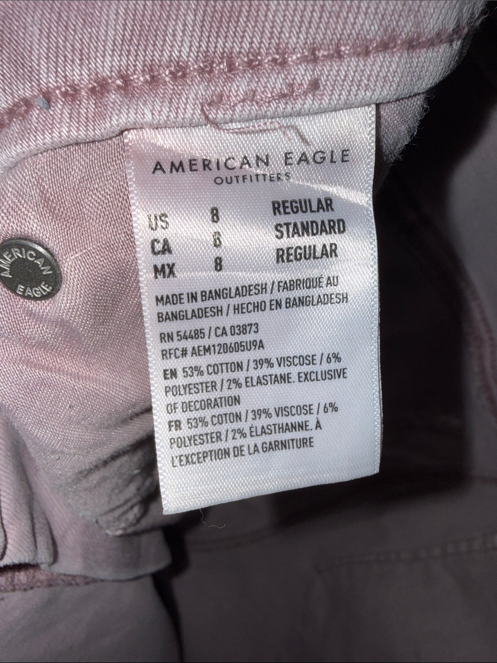 American Eagle Outfitters Mauve Wide Leg Jeans - Picture 9 of 9